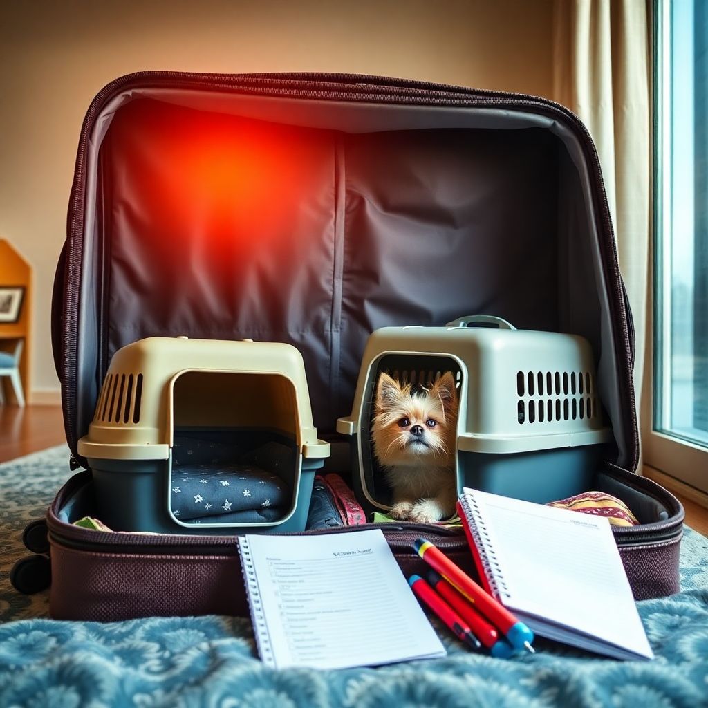 Terrarium de gecko léopard préparé pour une absence avec minuterie et distributeur automatique